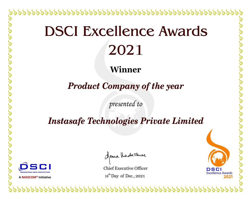 InstaSafe Wins the Award for Security Product Company of the Year