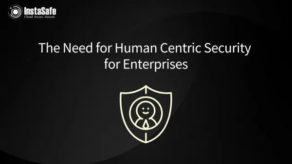 The Need for Human Centric Security for Enterprises