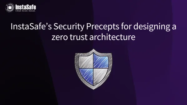 InstaSafe’s Security Precepts for designing a zero trust architecture